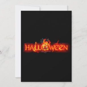 SlipperyJoe's Halloween massiva eldiga bokstäver c Julkort