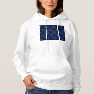 SlipperyJoe's Hanukkah gröna rader Davidsstjärnor T Shirt