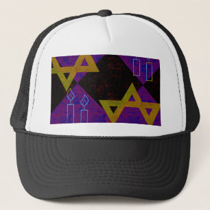 SlipperyJoe's Hanukkah-tema bild gyllengul Keps