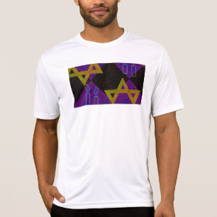 SlipperyJoe's Hanukkah-tema bild gyllengul T Shirt