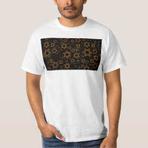 SlipperyJoe's Hanukkah-tema Star David konstnärlig T Shirt
