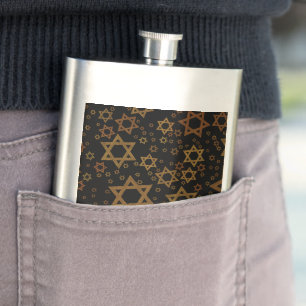 SlipperyJoe's Hanukkah-tema Stjärna David konstnär Fickplunta