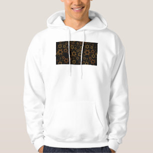 SlipperyJoe's Hanukkah-tema Stjärna David konstnär Hoodie