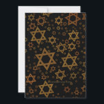 SlipperyJoe's Hanukkah-tema Stjärna David konstnär Julkort<br><div class="desc">SlipperyJoe's Hanukkah-tema Stjärna David konstnärlig ljus firande glöd ljus och motståndskraft teman modern fromhet för judiska högtider varierande storlekar metalliska nyanser guld brons djupbrun rik svart bakgrund frammanar hebreisk tradition elegans symmetriskt mönster gåvor dekorationer rytmisk ceremoniell visuell flöde betydelsefull symbol religion</div>