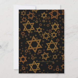 SlipperyJoe's Hanukkah-tema Stjärna David konstnär Julkort