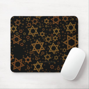 SlipperyJoe's Hanukkah-tema Stjärna David konstnär Musmatta