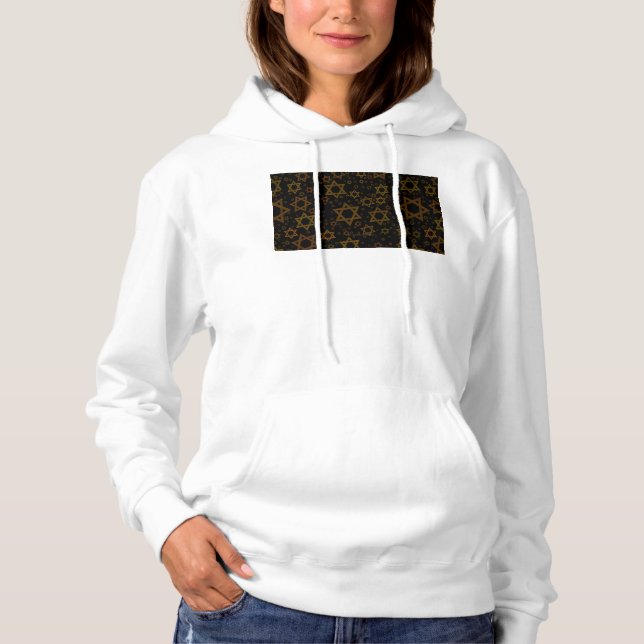 SlipperyJoe's Hanukkah-themed Star David artistic  T Shirt (Framsida)