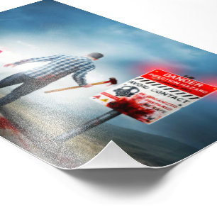 SlipperyJoe's Happy halloween död zombies airplan Fototryck