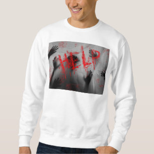 SlipperyJoes Happy halloween HBT TQIA lakan-skugga Lång Ärmad Tröja