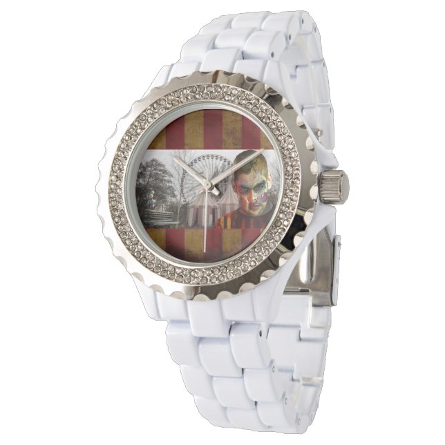 SlipperyJoe's Happy halloween kräppningsdocka ansi Armbandsur (Vinklad)