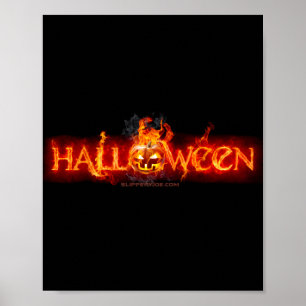 SlipperyJoe's Happy Halloween pumpa LGBTQIA eld Poster