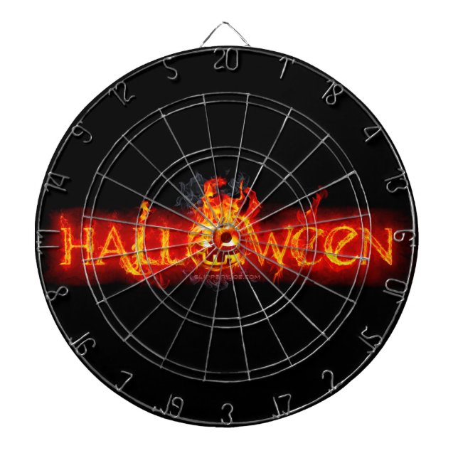 SlipperyJoes Happy halloween-pumpa ögon Darttavla (Framsidan)