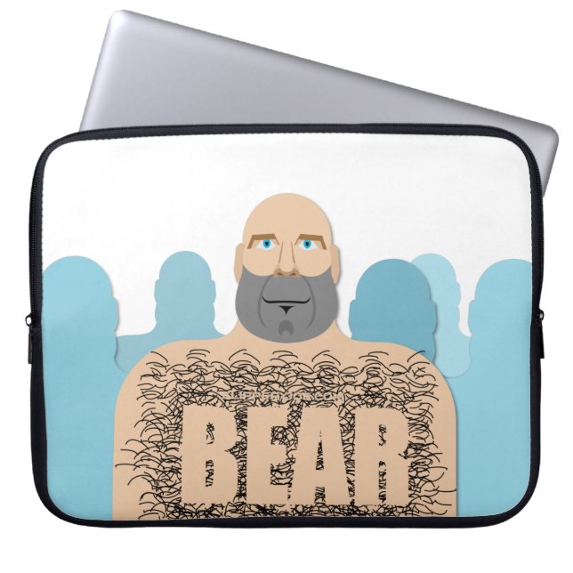 SlipperyJoe's hårkropp, kroppsdel, ork ca Laptop Fodral (Framsidan)