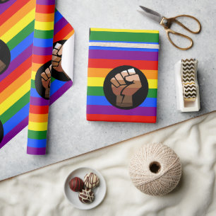 SlipperyJoes HBT-personers färgflagga uppåtriktad Presentpapper