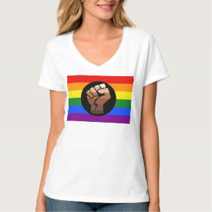 SlipperyJoes HBT-personers färgflagga uppåtriktad T Shirt