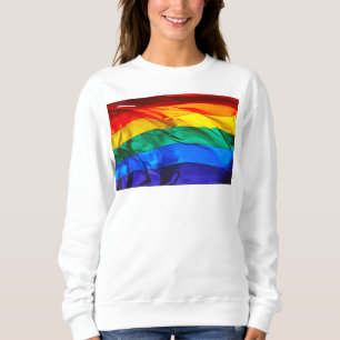 SlipperyJoe's HBTQ-stolthet flagga vajar röd orang T Shirt