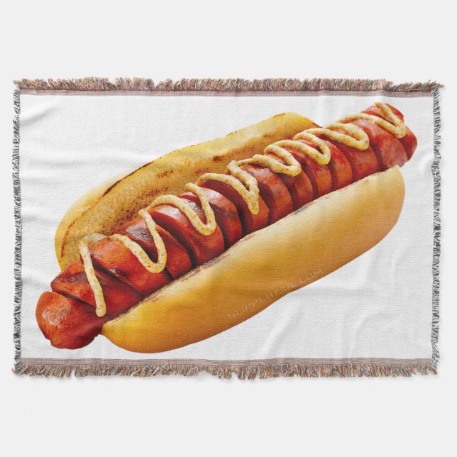 SlipperyJoes hett-hund kapslade mjuka bun-vibreran Filt (Framsidan)