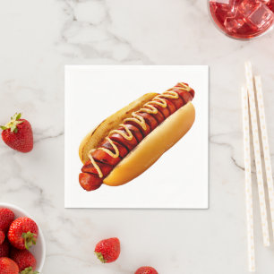 SlipperyJoes hett-hund kapslade mjuka bun-vibreran Pappersservett