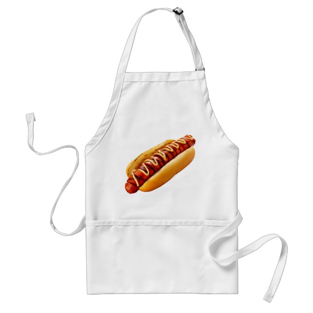SlipperyJoe's Hotdog senap skivat kött bun grill Förkläde (Framsidan)