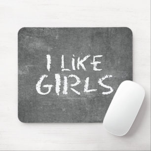 SlipperyJoes I Like Girls smutsiga svarta tavlan m Musmatta