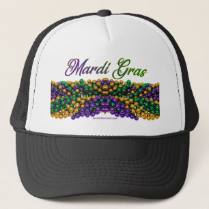 SlipperyJoe's ikoniska Mardi Gras-tema bild elega Keps