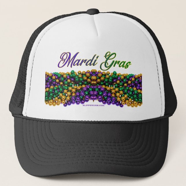 SlipperyJoe's ikoniska Mardi Gras-tema bild elega Keps (Framsida)