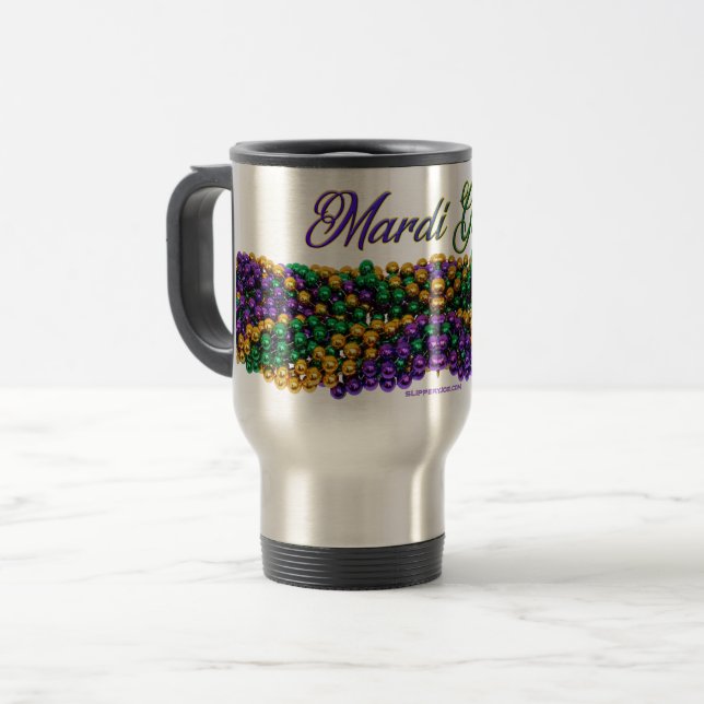 SlipperyJoe's ikoniska Mardi Gras-tema bild elega Resemugg (Framsida vänster)