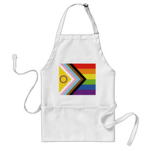 SlipperyJoe's Intersex stolthet flagga gul bakgrun Förkläde