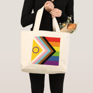 SlipperyJoe's Intersex stolthet flagga gul bakgrun Jumbo Tygkasse