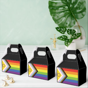 SlipperyJoe's Intersex stolthet flagga gul bakgrun Presentaskar