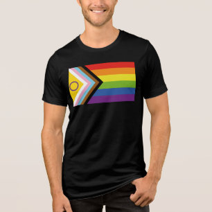 SlipperyJoe's Intersex stolthet flagga gul bakgrun T Shirt