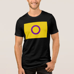SlipperyJoe's Intersex stolthet flagga gul bakgrun T Shirt