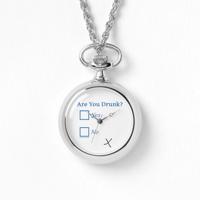 SlipperyJoe's Is you Drunk hammermered box c Armbandsur (Framsida)