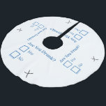 SlipperyJoe's Is you Drunk hammermered box c Julgransmatta Borstad Polyester<br><div class="desc">SlipperyJoe's Is you Drunk hammermerbocklådor checkmark tipsy-slöjd blå brev x-berusad tre lakan till de vind konstnärliga beryktade gay pride-presenterna LGBTQIA</div>