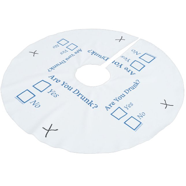 SlipperyJoe's Is you Drunk hammermered box c Julgransmatta Borstad Polyester (Vinklad)