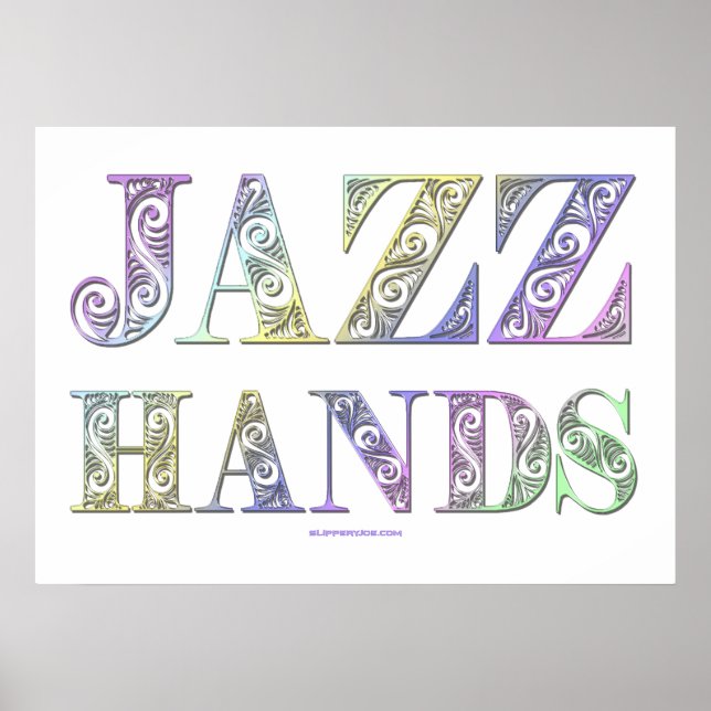 SlipperyJoe's Jazz Hands Broadway musikaler dansar Poster (Framsidan)