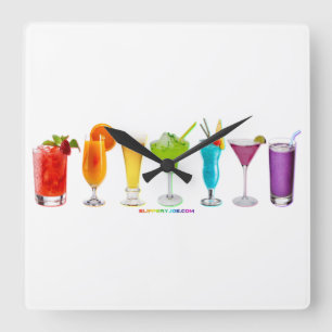 SlipperyJoe's jublar alkohol cocktails LGBTQIA gay Fyrkantig Klocka