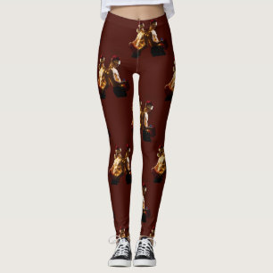 SlipperyJoes jul utan skjorta män rygg mot rygg Leggings