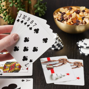 SlipperyJoe's julhandel vitt pappersspira Casinokort