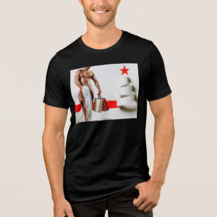 SlipperyJoe's julhandel vitt pappersspira T Shirt