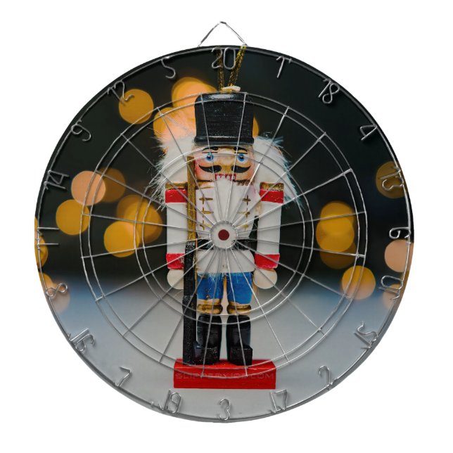 SlipperyJoes julklassiska nötknäpparprydnad Darttavla (Framsidan)
