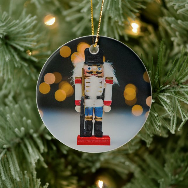 SlipperyJoes julklassiska nötknäpparprydnad Julgransprydnad Keramik (Träd)