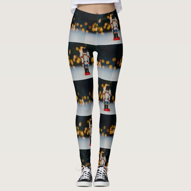 SlipperyJoes julklassiska nötknäpparprydnad Leggings (Framsida)