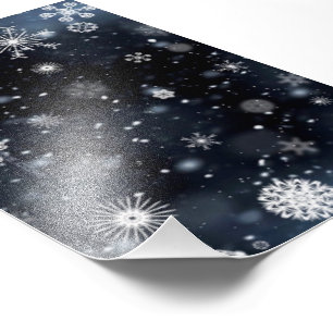 SlipperyJoes julvinter magiska fredliga vid Fototryck