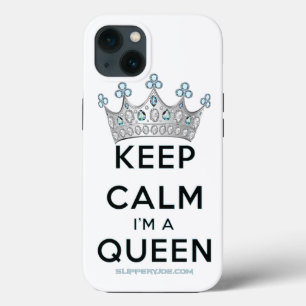 SlipperyJoe's keep calm drottning polerat silverkr