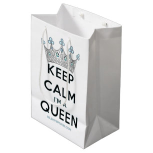 SlipperyJoe's keep calm drottning polerat silverkr