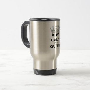 SlipperyJoe's keep calm drottning polerat silverkr Resemugg
