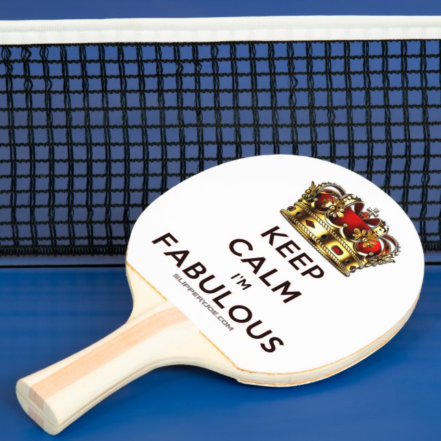 SlipperyJoe's keep calm fantastisk gyllene krona r Pingisracket (Insitu)