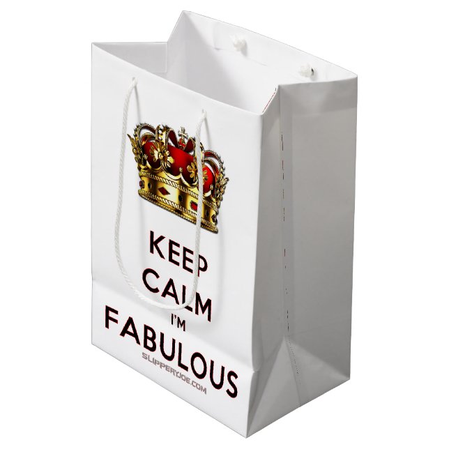 SlipperyJoe's keep calm fantastiska gyllene krona  (Framsidan Vinklad)