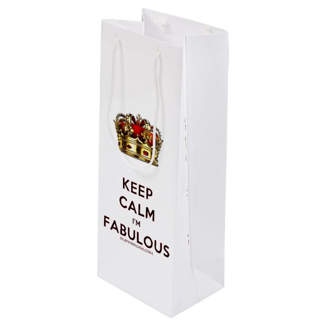 SlipperyJoe's keep calm fantastiska gyllene krona  (Framsidan Vinklad)